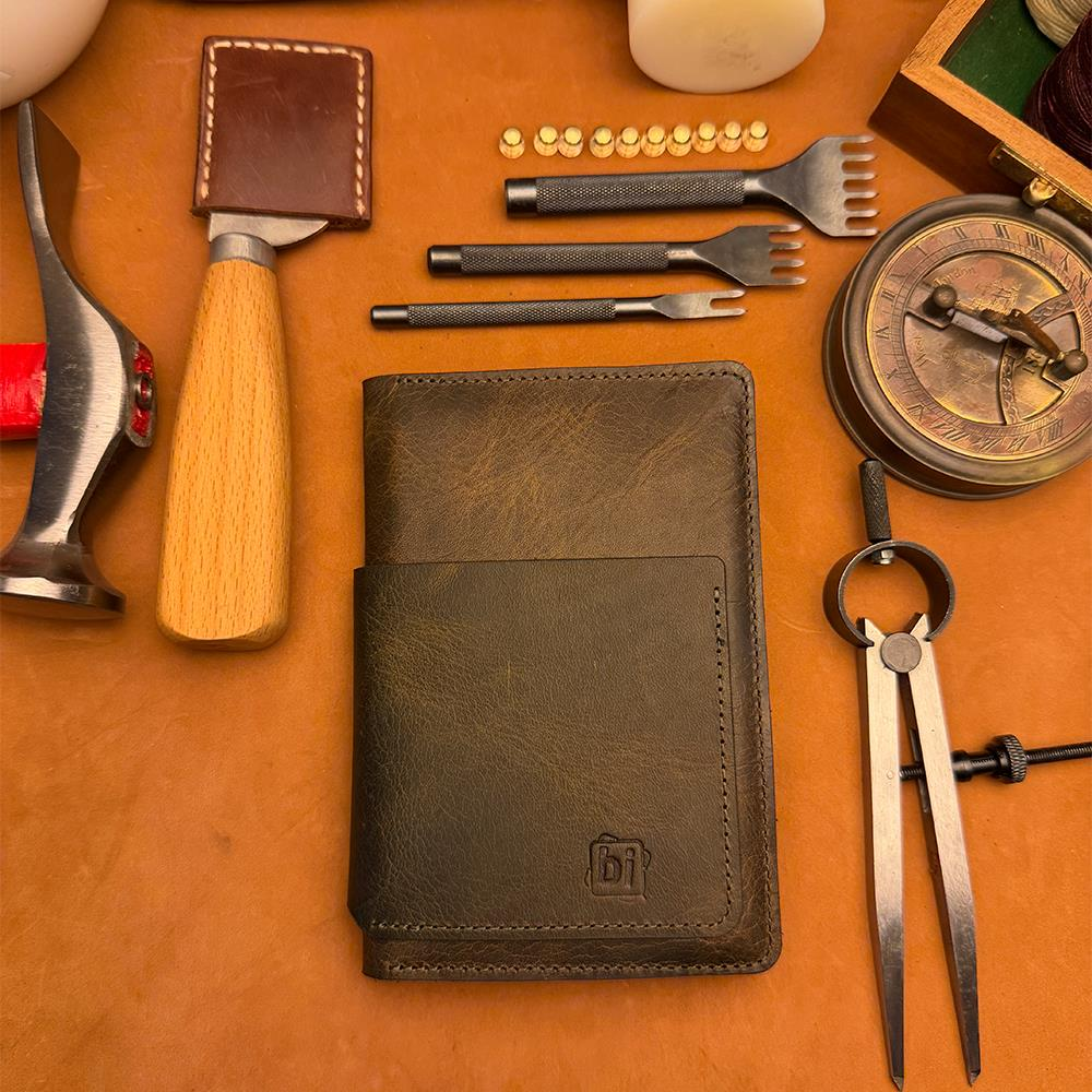 BİDERİ ANİ HAKİKİ DERİ PASSPORT CÜZDAN KILIF HAKİ