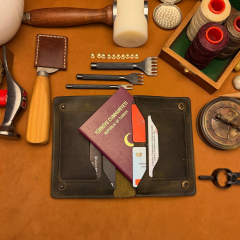 BİDERİ ANİ HAKİKİ DERİ PASSPORT CÜZDAN KILIF HAKİ