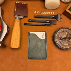 BİDERİ KYBELE HAKİKİ DERİ YAPIŞKANLI KARTLIK HAKİ