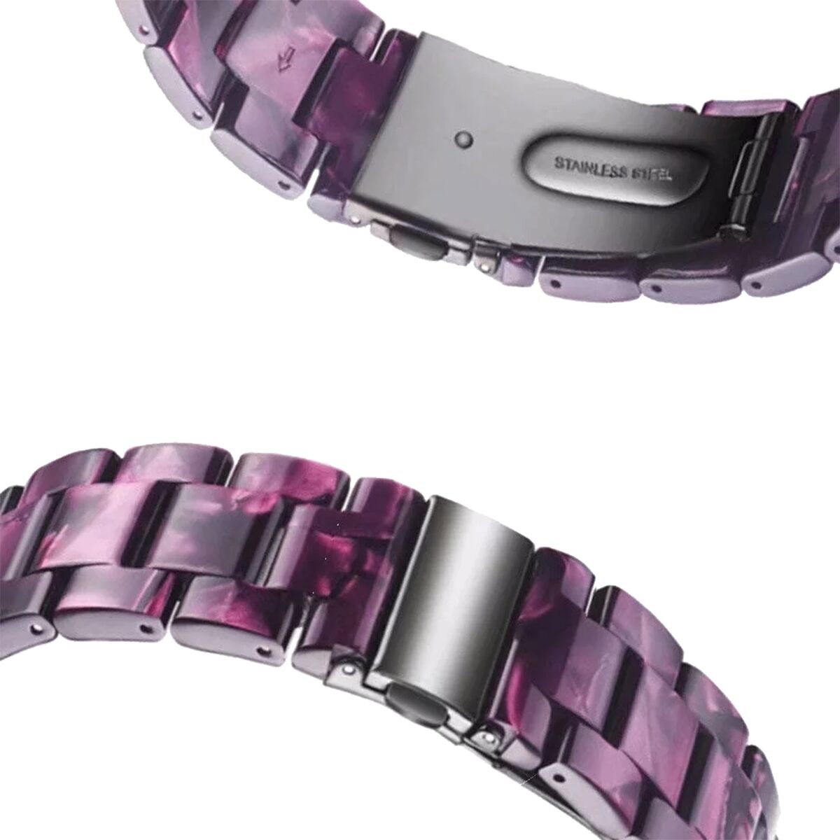 E2M Apple Watch 38-40mm KRD-25 Resin Krem Kordon