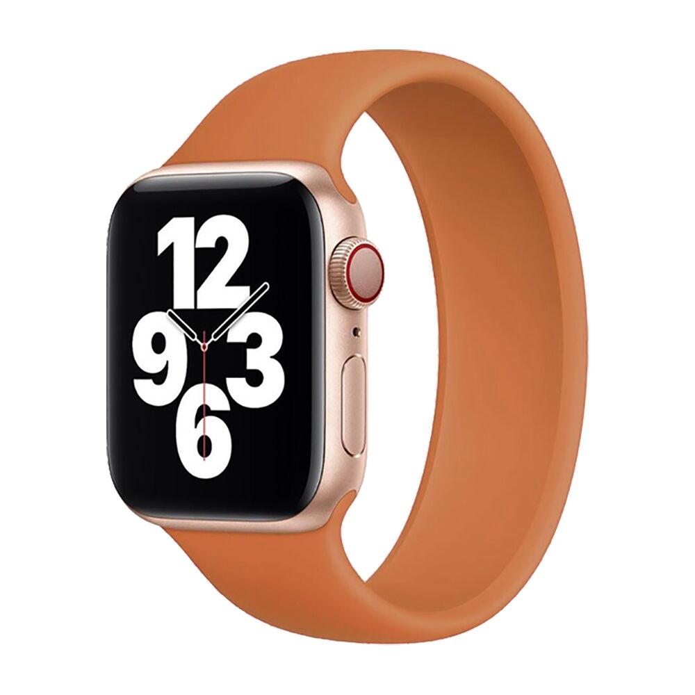 E2M Apple Watch 42-44-45-46-49mm KRD-18 Silikon M Turuncu Kordon
