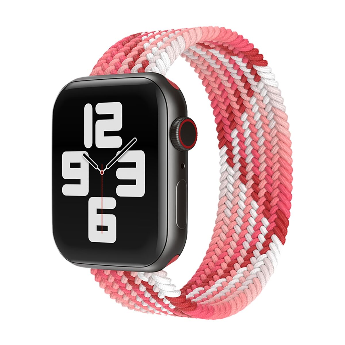 E2M Apple Watch 38-40-41mm KRD-15 Örgü Spor Pembe L Kordon