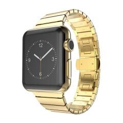 E2M APPLE WATCH 38-40-41MM KRD-09 KLASİK METAL GOLD KORDON