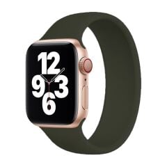 E2M Apple Watch 42-44-45-46-49mm KRD-18 Silikon M Petrol Yeşili Kordon
