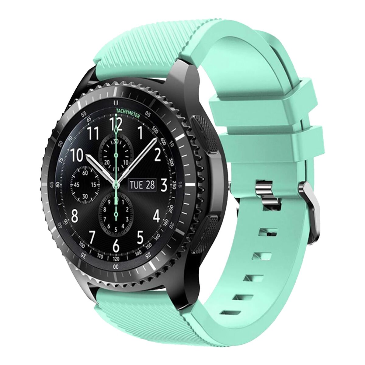E2M HUAWEI WATCH 22MM KRD-12 FRONTİER SİLİKON TURKUAZ KORDON