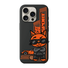 BİKAPAK Cat Sport Turuncu Desenli Kapak