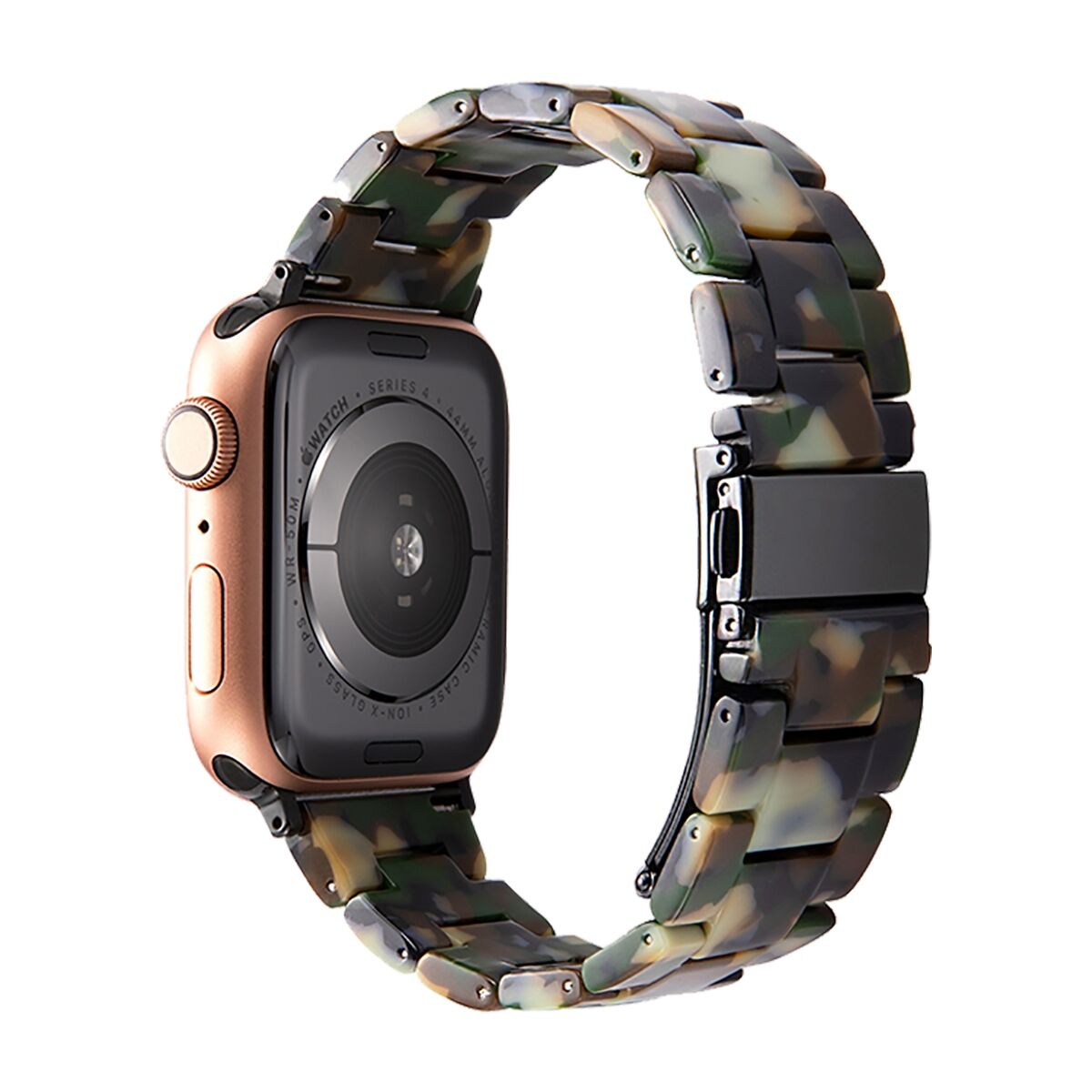 E2M Apple Watch 42-44-45-46-49mm KRD-25 Resin Asker Yeşili Kordon
