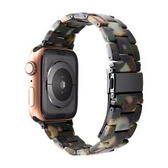 E2M Apple Watch 42-44-45-46-49mm KRD-25 Resin Asker Yeşili Kordon