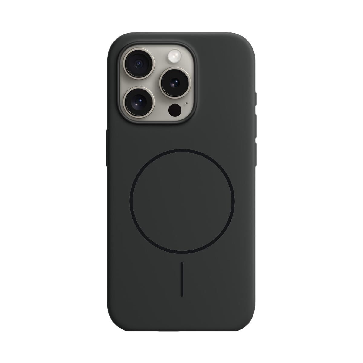 BİKAPAK MAGSENSE IPHONE 15 PRO SİYAH KAPAK