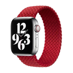 E2M Apple Watch 42-44-45-46-49mm KRD-15 Örgü Kırmızı M Kordon