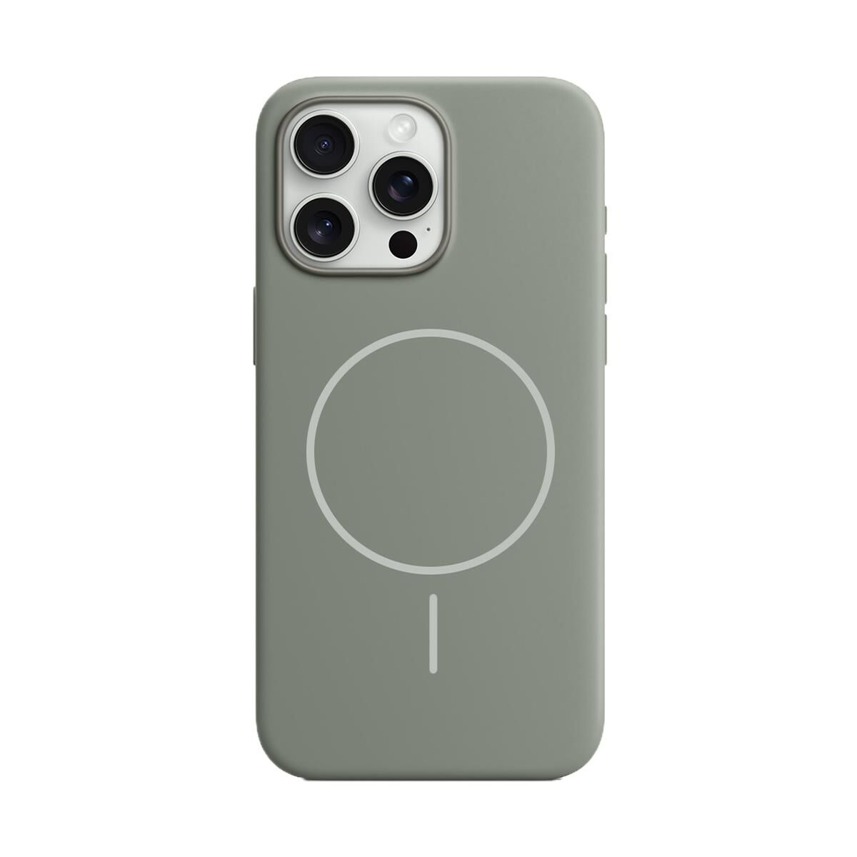 BİKAPAK MAGSENSE IPHONE 15 PRO MAX TİTANYUM GRİ KAPAK