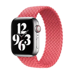 E2M Apple Watch 42-44-45-46-49mm KRD-15 Örgü Pembe S Kordon