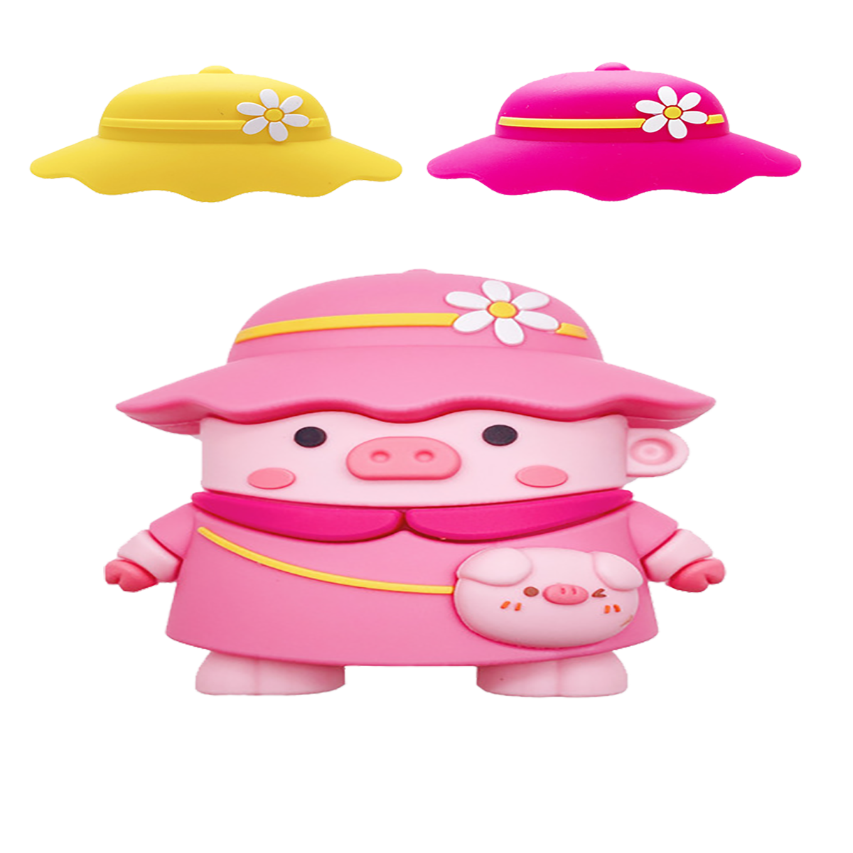 E2M AIRPODS PRO KILIF ŞAPKALI DOMUZCUK PEMBE