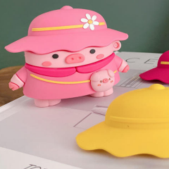 E2M AIRPODS PRO KILIF ŞAPKALI DOMUZCUK PEMBE