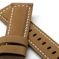 E2M Samsung Watch 22mm KRD-21 Süet Kahverengi Kordon