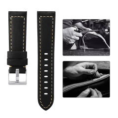E2M Samsung Watch 22mm KRD-21 Süet Kahverengi Kordon
