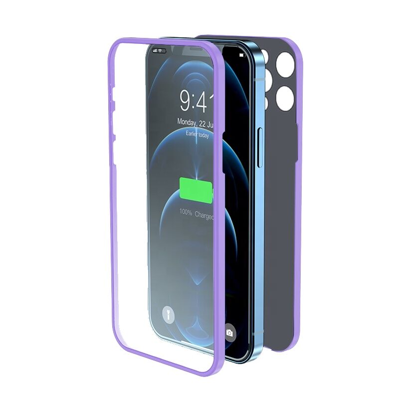BİKAPAK PRO 360 IPHONE 13 MİNİ MOR KAPAK
