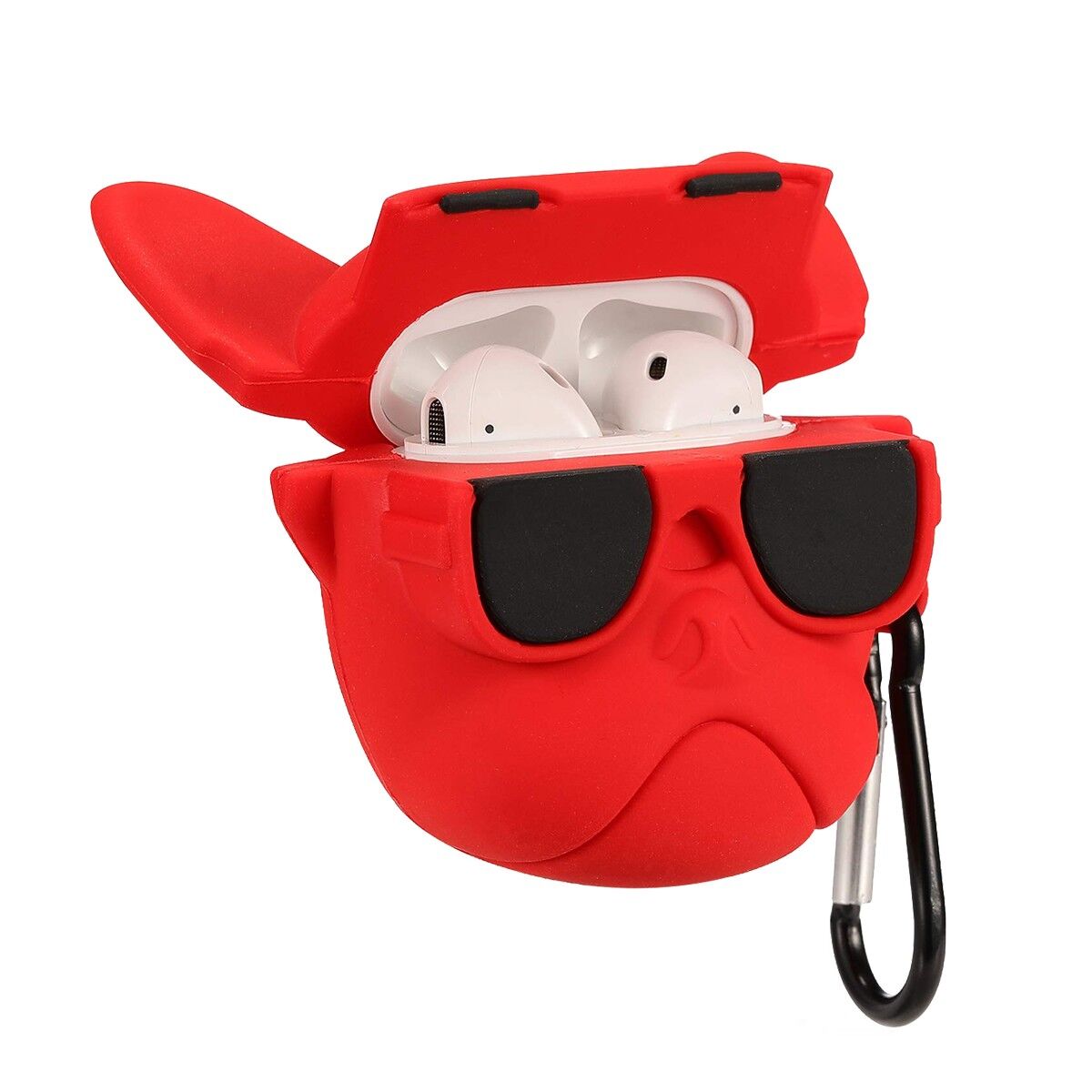 E2M AIRPODS 1-2 KILIF BULLDOG KIRMIZI