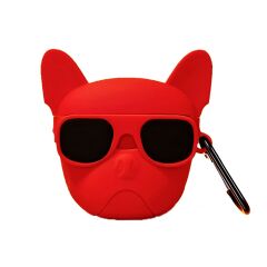 E2M AIRPODS 1-2 KILIF BULLDOG KIRMIZI