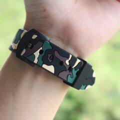 E2M Samsung Watch 20mm KRD-24 Kamuflaj Açık Kahverengi Kordon