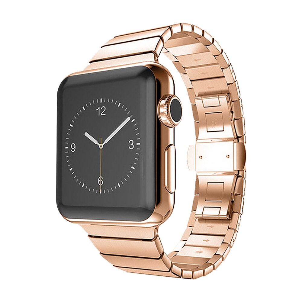 E2M APPLE WATCH 42-44-45-46-49MM KRD-09 KLASİK METAL ROSE GOLD KORDON