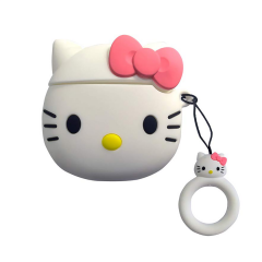 E2M AIRPODS 1-2 KILIF MİNİK KEDİ BEYAZ