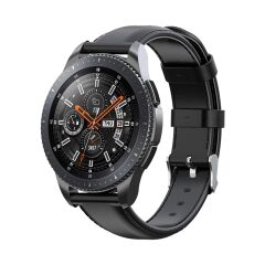E2M SAMSUNG WATCH 42MM (20MM) KRD-10 DERİ SİYAH KORDON