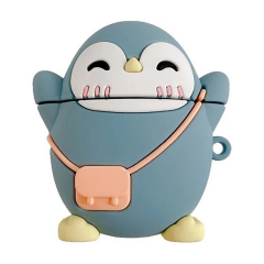 E2M AIRPODS 1-2 KILIF CUTE PENGUEN MAVİ
