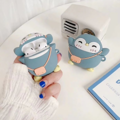 E2M AIRPODS 1-2 KILIF CUTE PENGUEN MAVİ