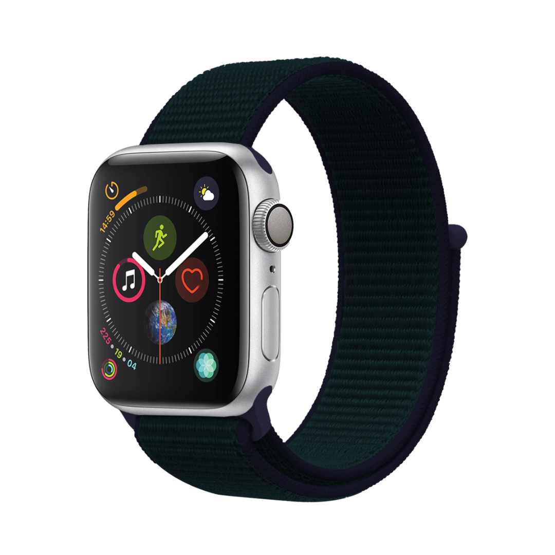 E2M APPLE WATCH 38-40-41MM KRD-03 HASIR PETROL MAVİSİ KORDON