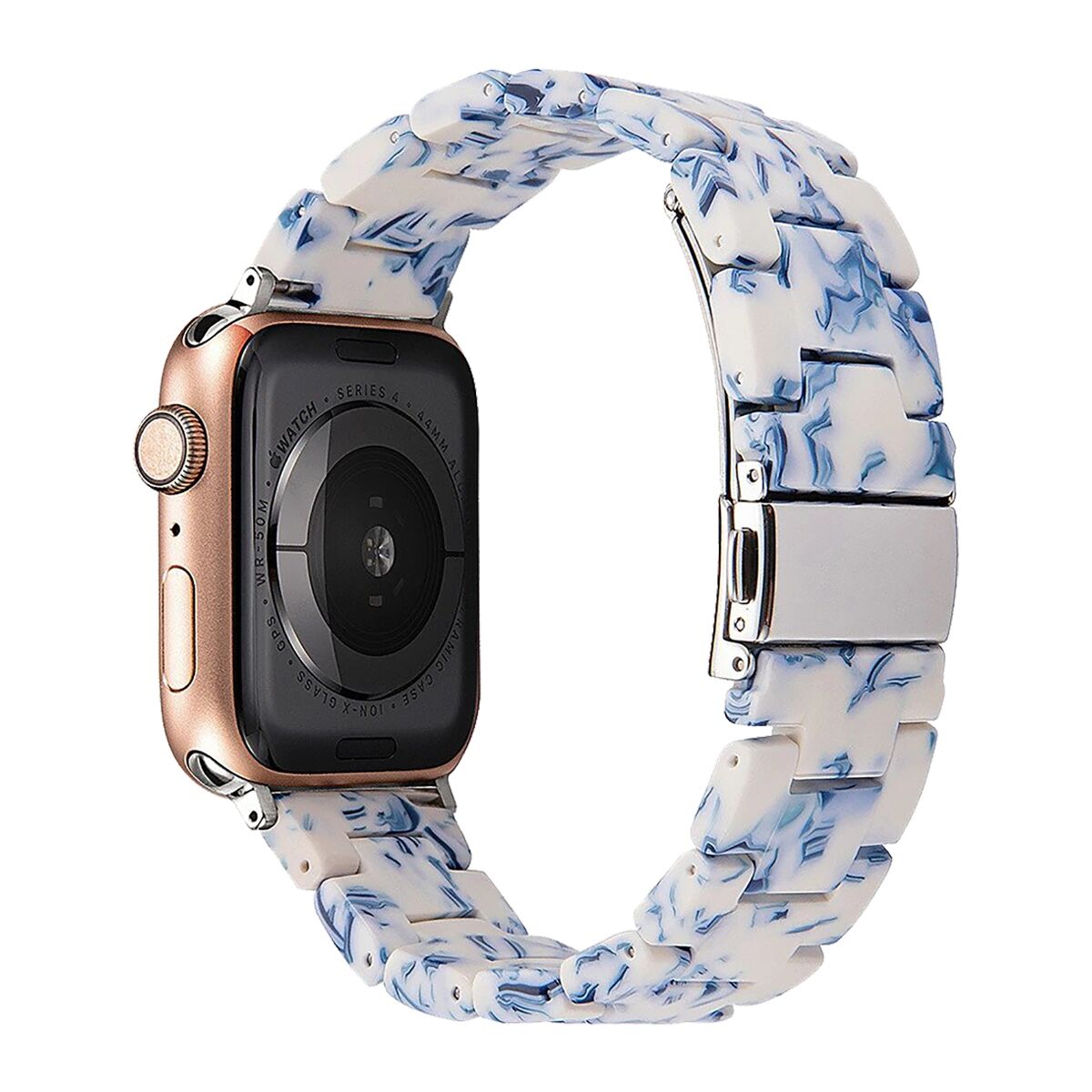 E2M Apple Watch 42-44-45-46-49mm KRD-25 Resin Açık Mavi Kordon