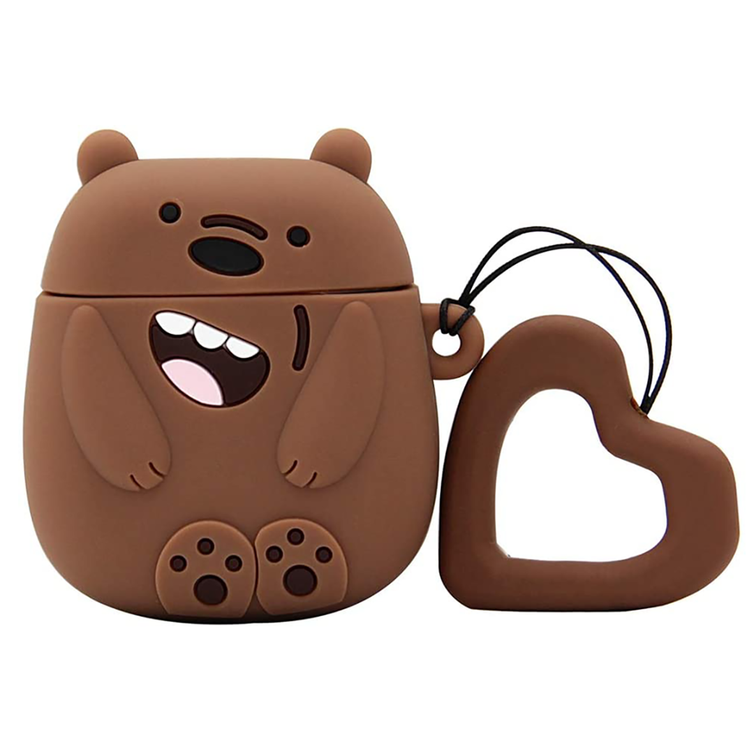 E2M AIRPODS 1-2 KILIF BARE BEAR KAHVERENGİ