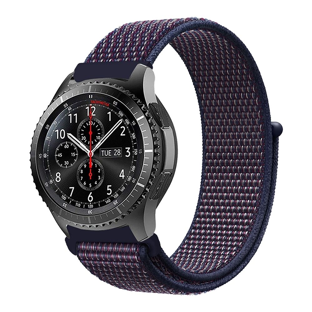 E2M Huawei Watch 22mm KRD-03 Hasır Kozmik Lacivert Kordon