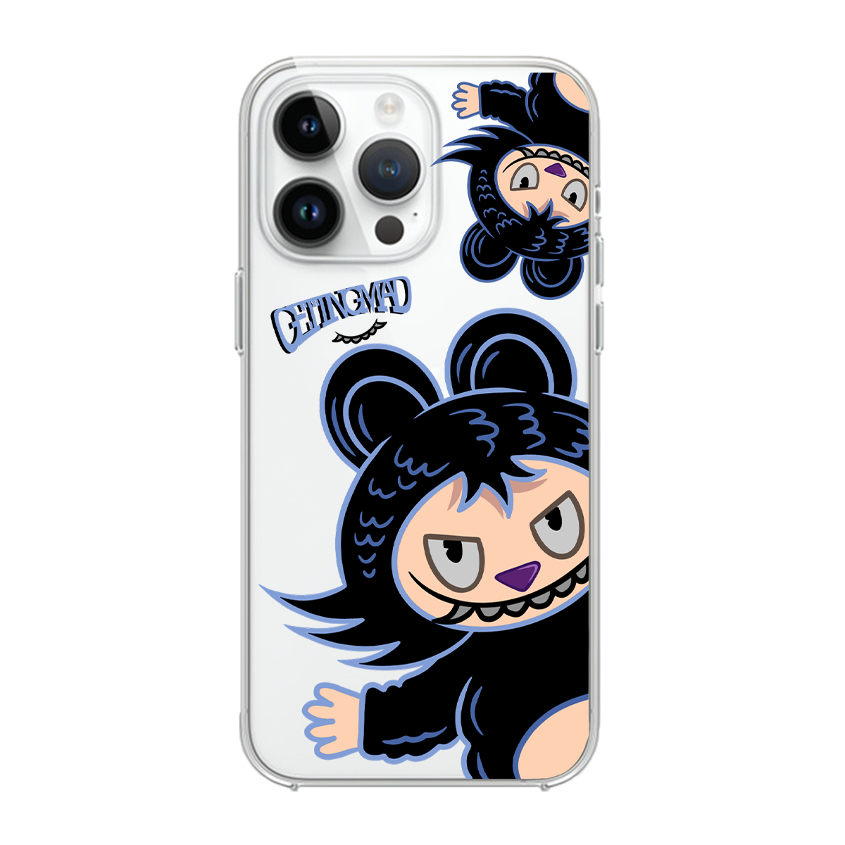 BİKAPAK Beast Desenli Kapak iPhone 14 Plus - Şeffaf