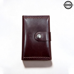 BİDERİ IASOS EL YAPIMI DERİ KARTLIK ACI KAHVE