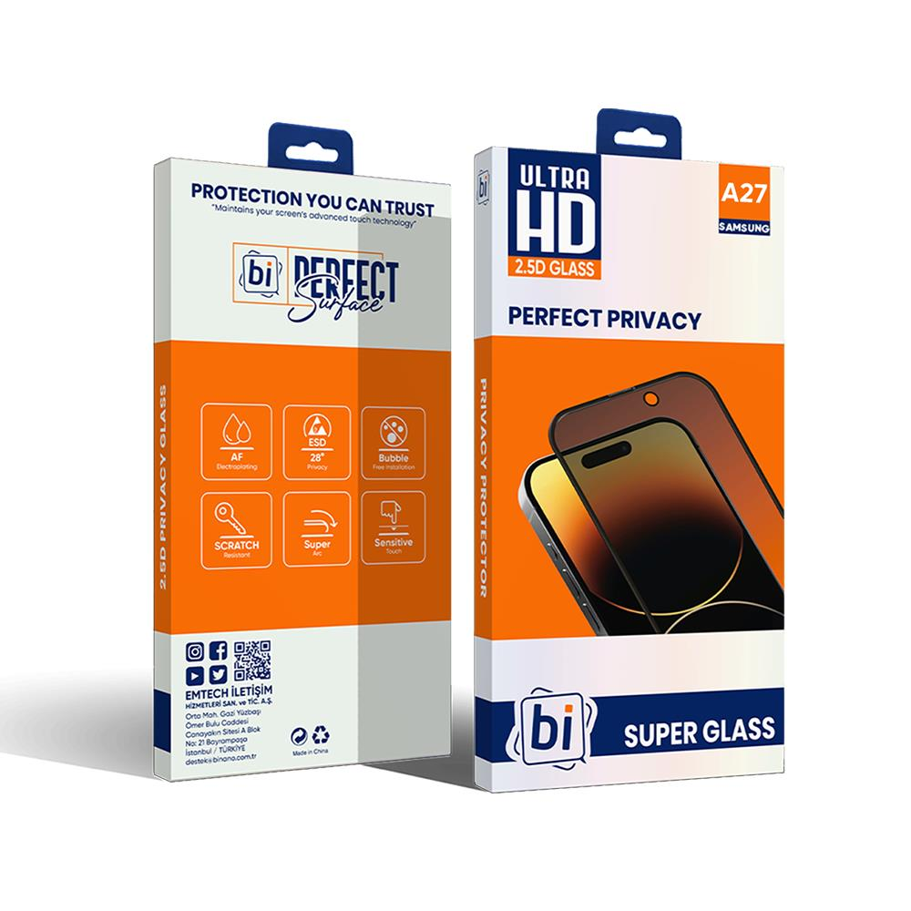 Bİ 2,5D PRIVACY SUPER GLASS SAMSUNG A27 EKRAN KORU