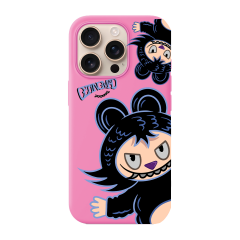 BİKAPAK Beast Desenli Kapak iPhone 15 - Pembe