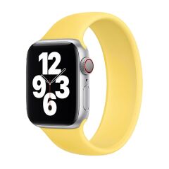 E2M Apple Watch 42-44-45-46-49mm KRD-18 Silikon L Sarı Kordon