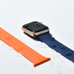 E2M Apple Watch 42-44-45-46-49mm KRD-18 Silikon L Sarı Kordon
