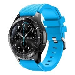 E2M HUAWEI WATCH 22MM KRD-12 FRONTİER SİLİKON GÖK MAVİSİ KORDON