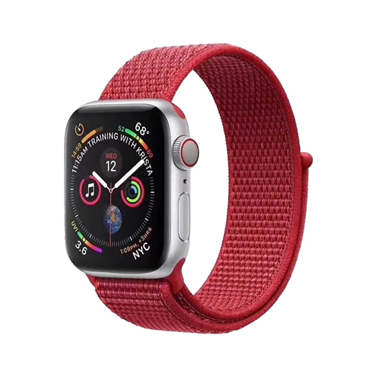 E2M APPLE WATCH 42-44-45-46-49MM KRD-03 HASIR KIRMIZI KORDON