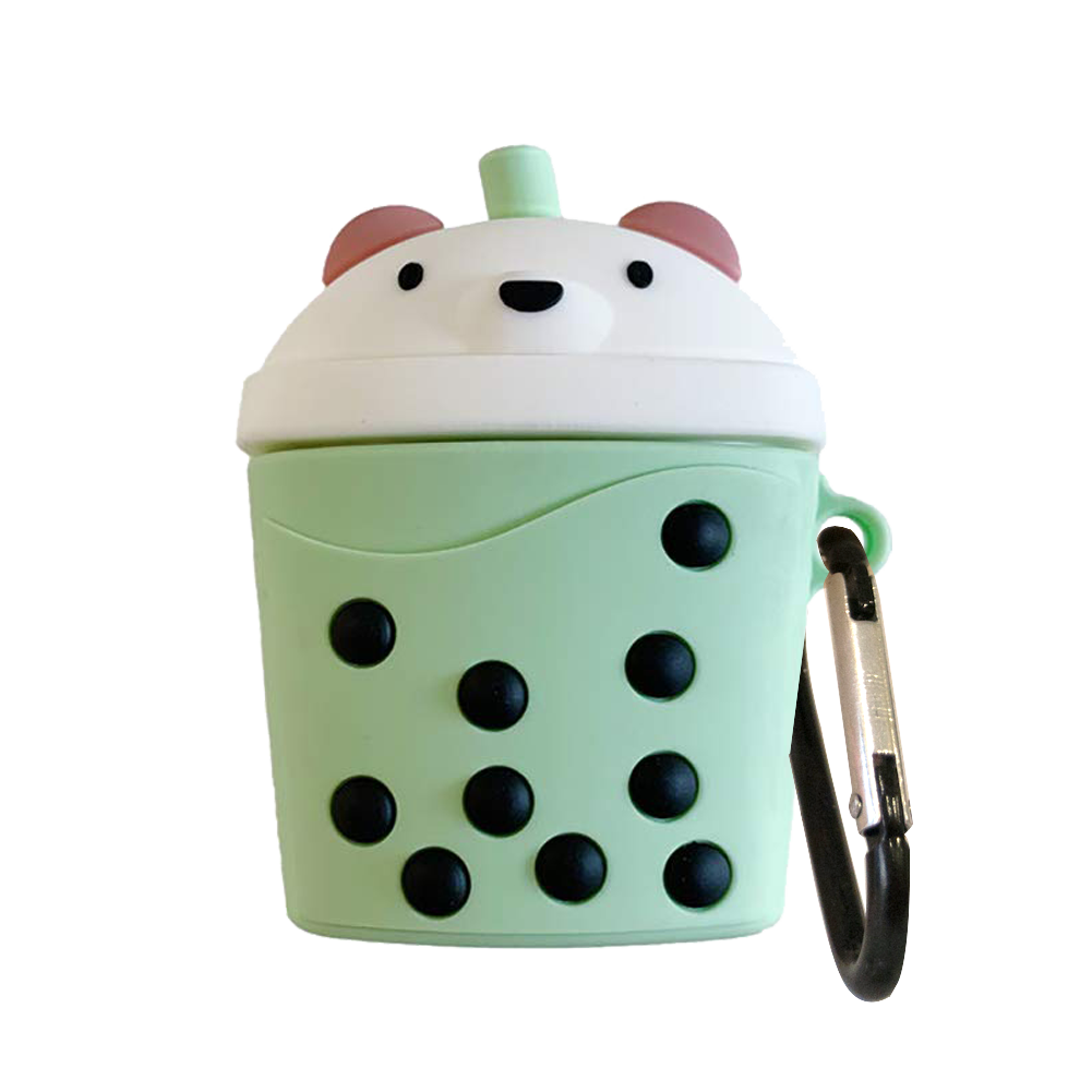 E2M AIRPODS 1-2 KILIF BEAR TEA YEŞiL