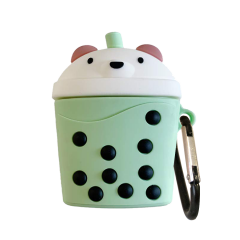 E2M AIRPODS 1-2 KILIF BEAR TEA YEŞiL