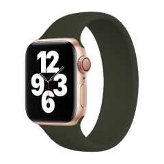 E2M Apple Watch 42-44-45-46-49mm KRD-18 Silikon S Petrol Yeşil Kordon