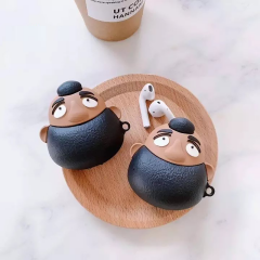 E2M AIRPODS 1-2 KILIF BUSHY BEARD KAHVERENGi