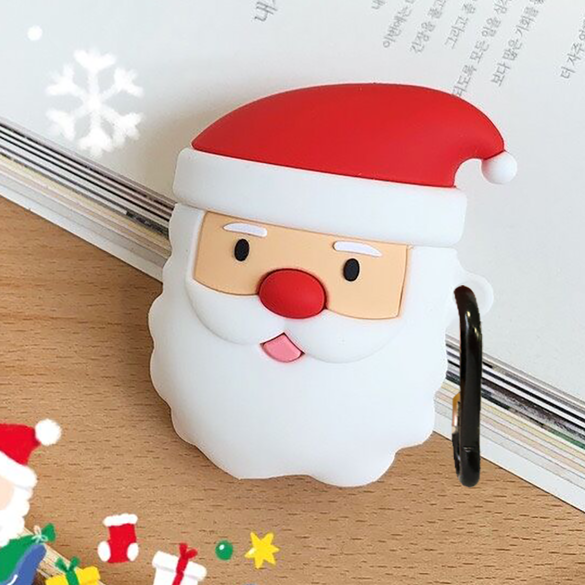 E2M AIRPODS 1-2 KILIF NOEL BABA BEYAZ