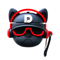 E2M AIRPODS 1-2 KILIF STAR BULLDOG SiYAH