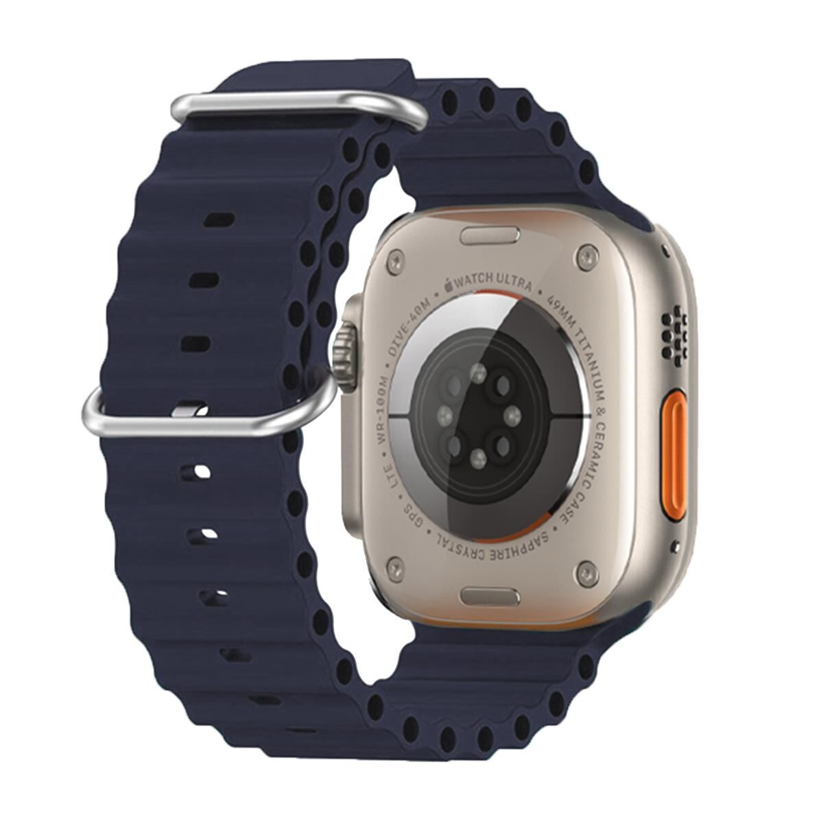 E2M APPLE WATCH 42-44-45-46-49MM KRD-28 OCEAN KOYU MAVİ KORDON