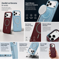 BİKAPAK MAGPOWER IPHONE 18/17 GRİ KAPAK