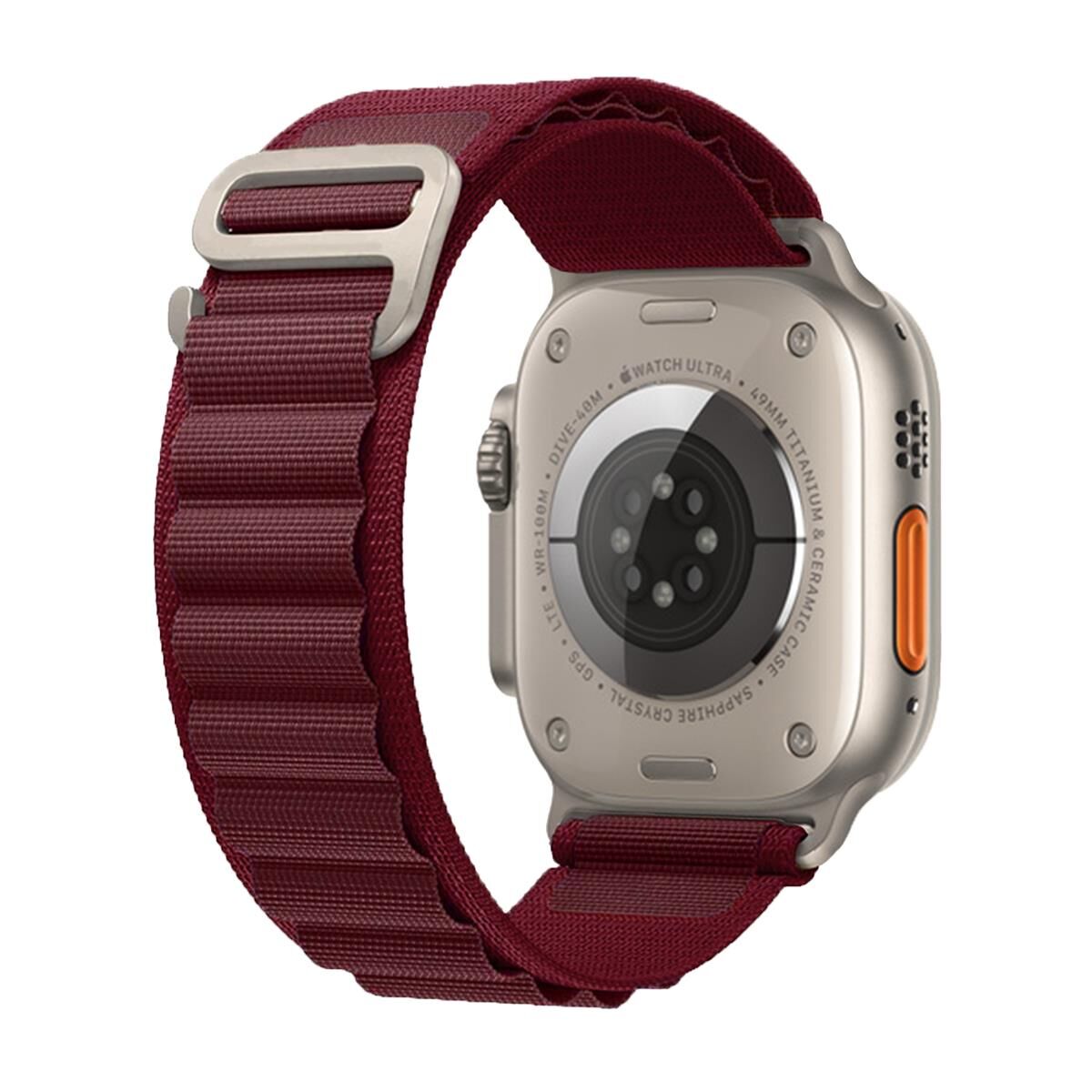 E2M APPLE WATCH 42-44-45-46-49MM KRD-26 ALPINE BORDO KORDON